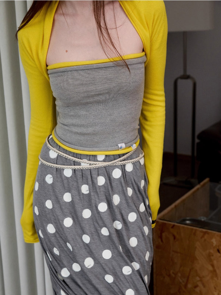 Solid Knit Two-way Set