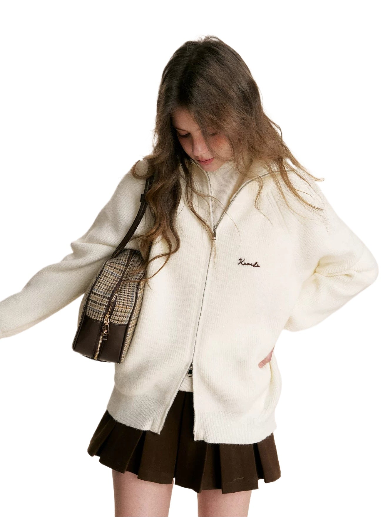 Chain Embroidered Cardigan