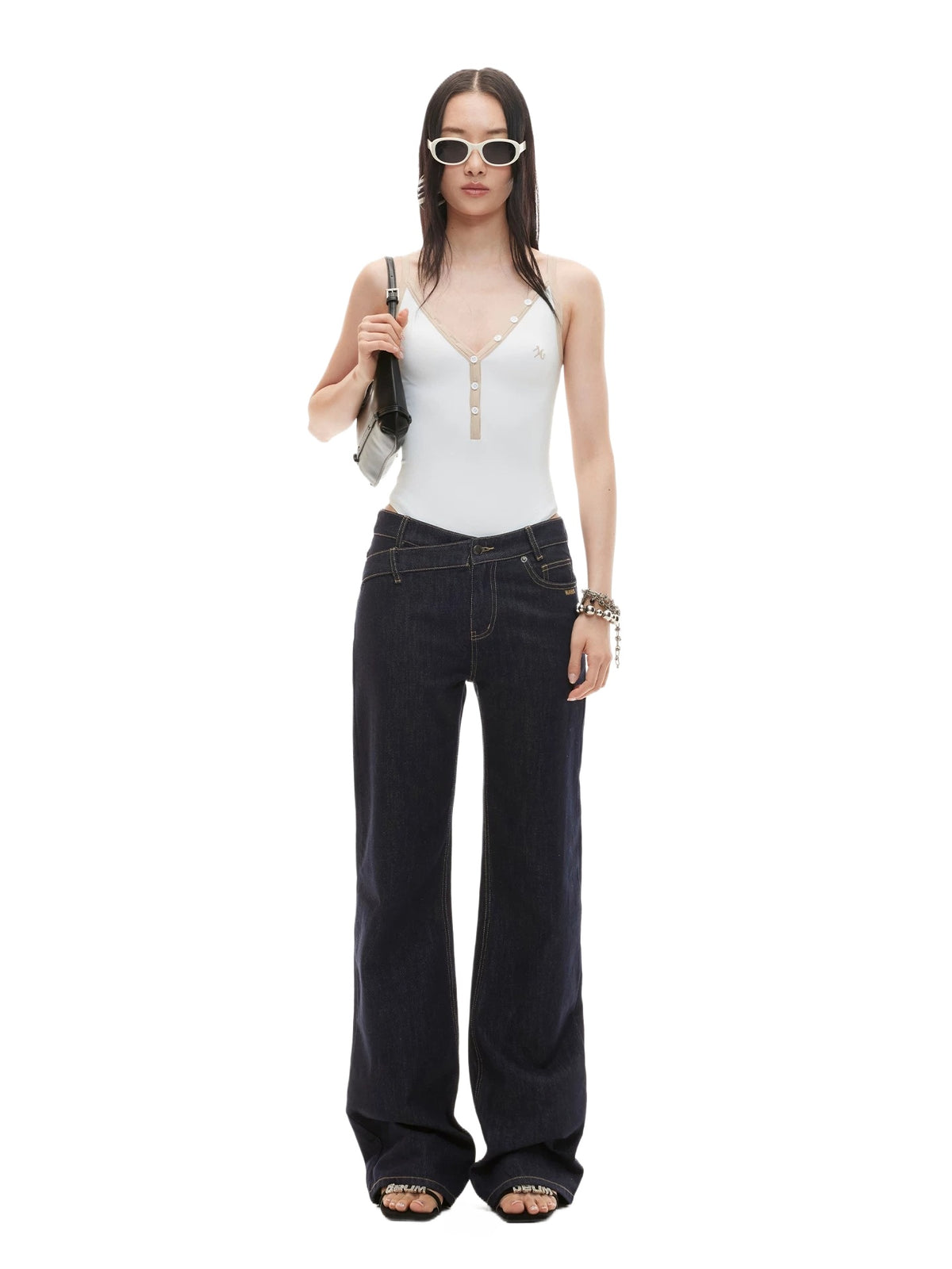 Contrast Trim V Bodysuit