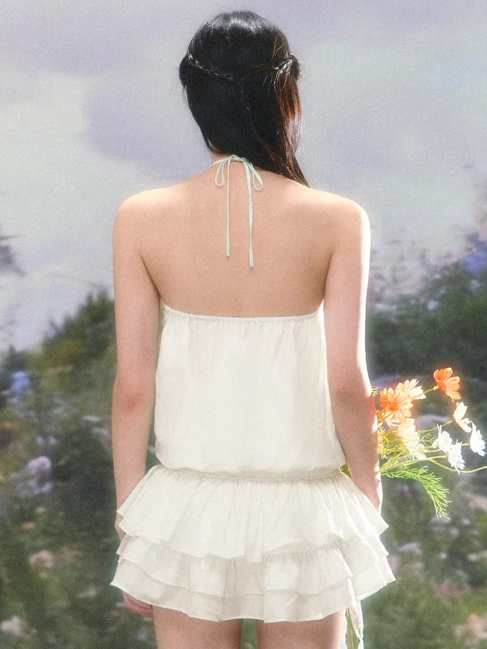 Rose Halter Dress