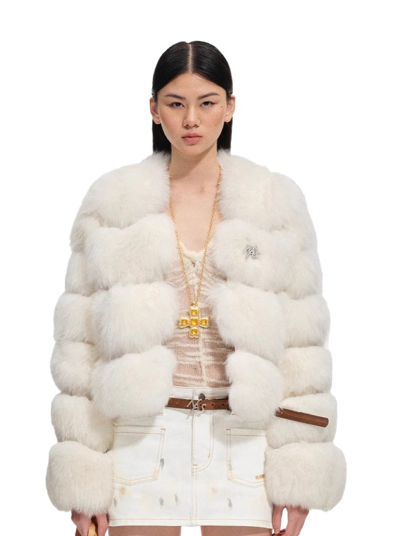 Polar Shearling Fox Fur Jacket