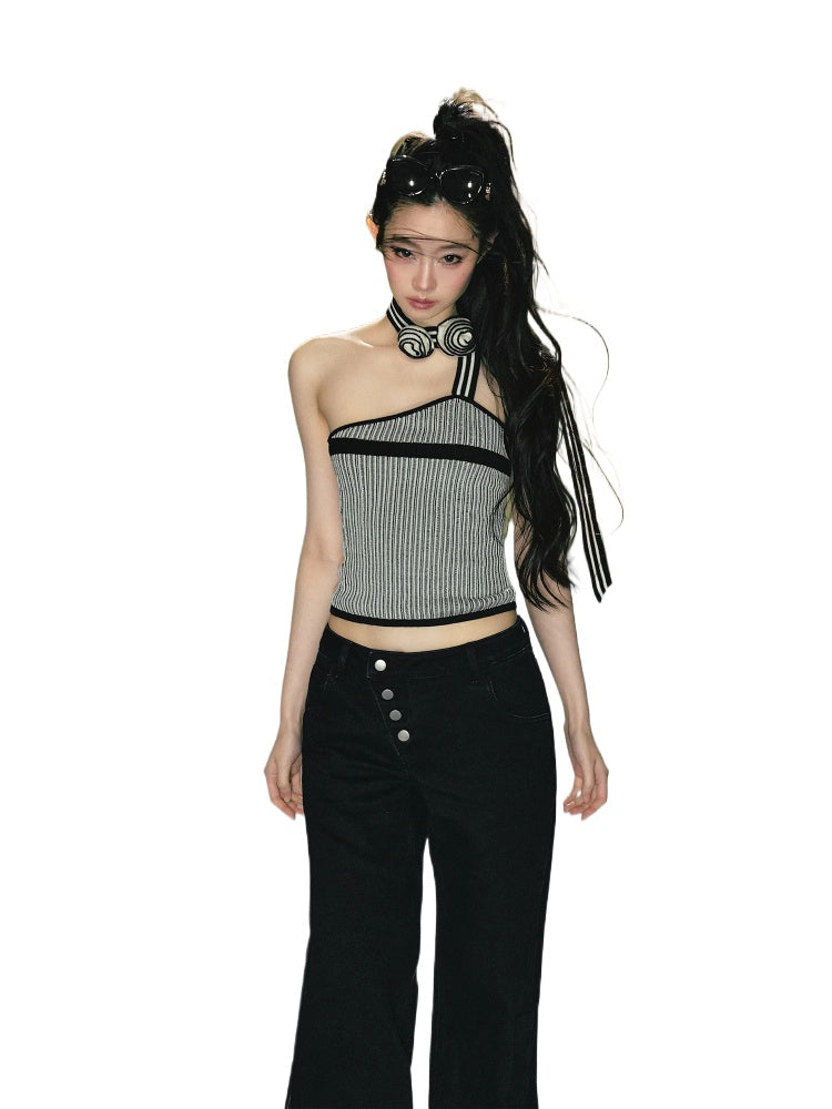 Rose Halter Knit Set