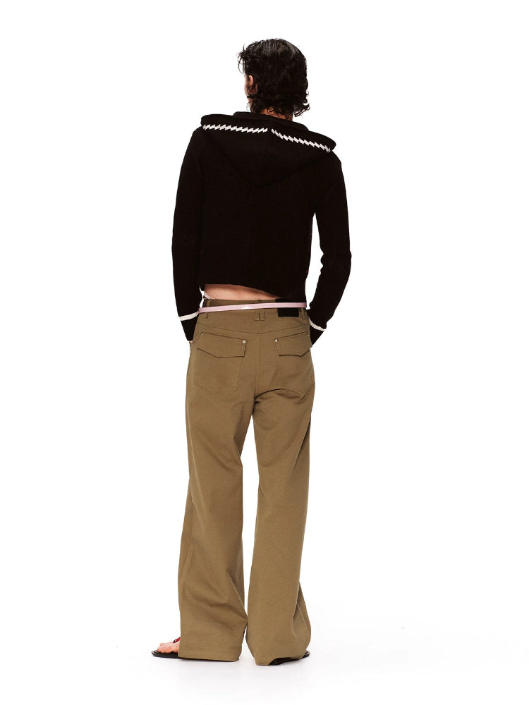 Merino Horse Knit Hoodie