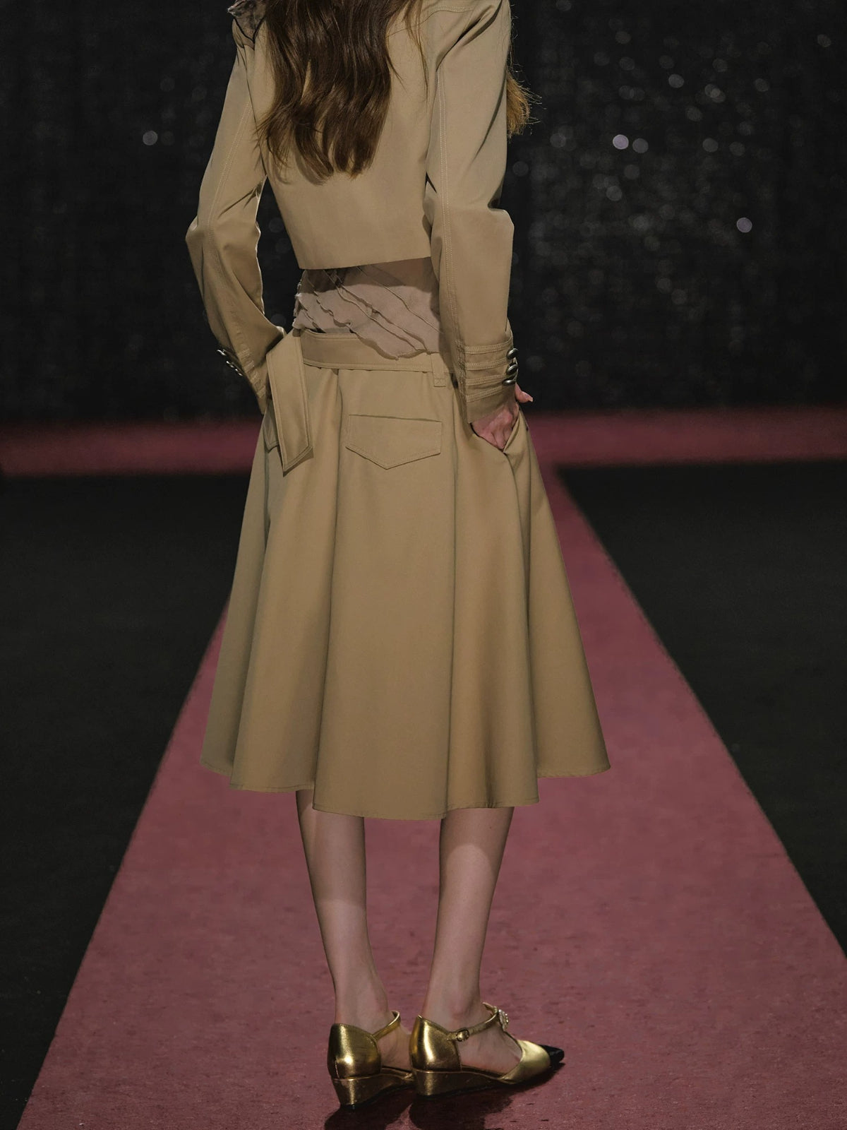 Napoleon Trench & Skirt Two Piece Set