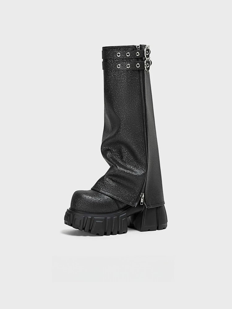 Starry Platform Boots