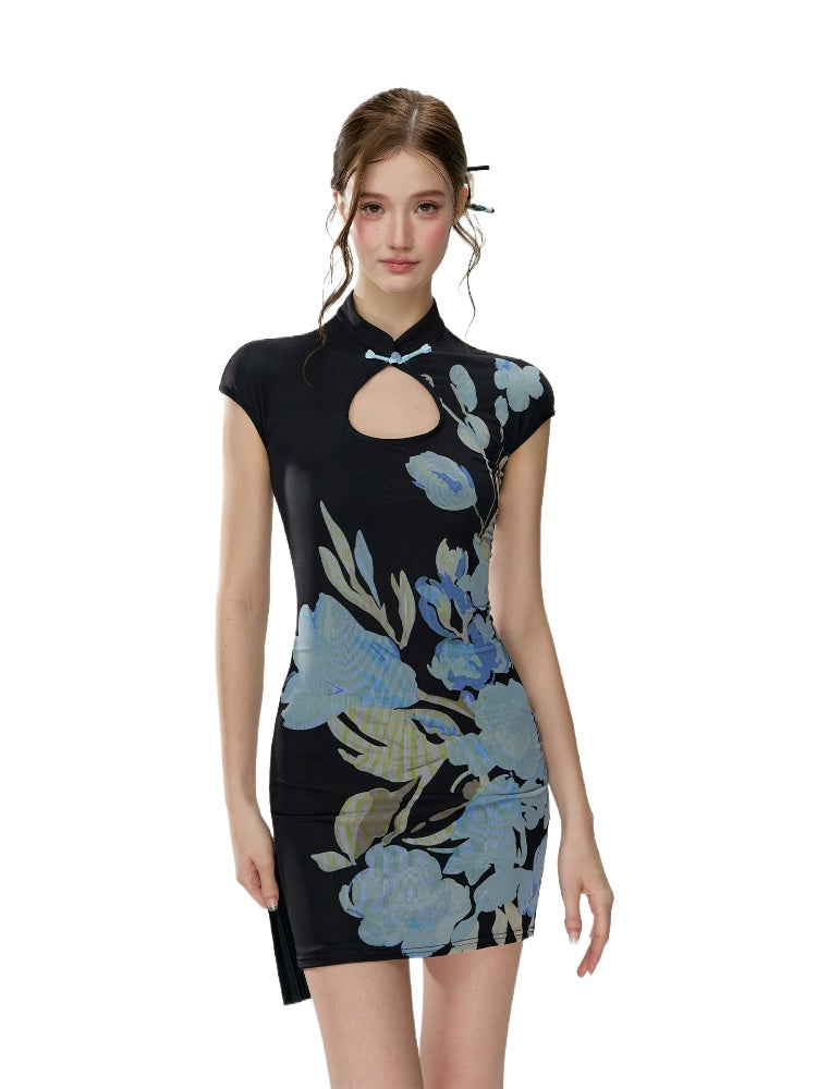 Blue Porcelain Qipao Dress