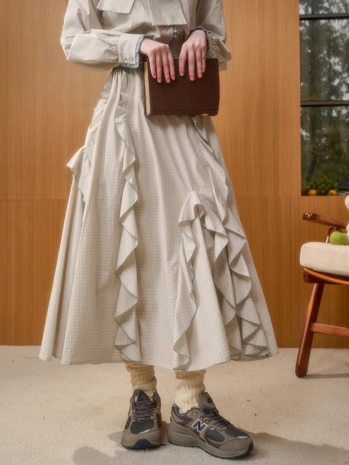 Organic Cotton Gingham Shirt Set