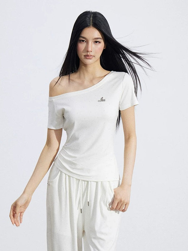 Off-Shoulder Drape Set