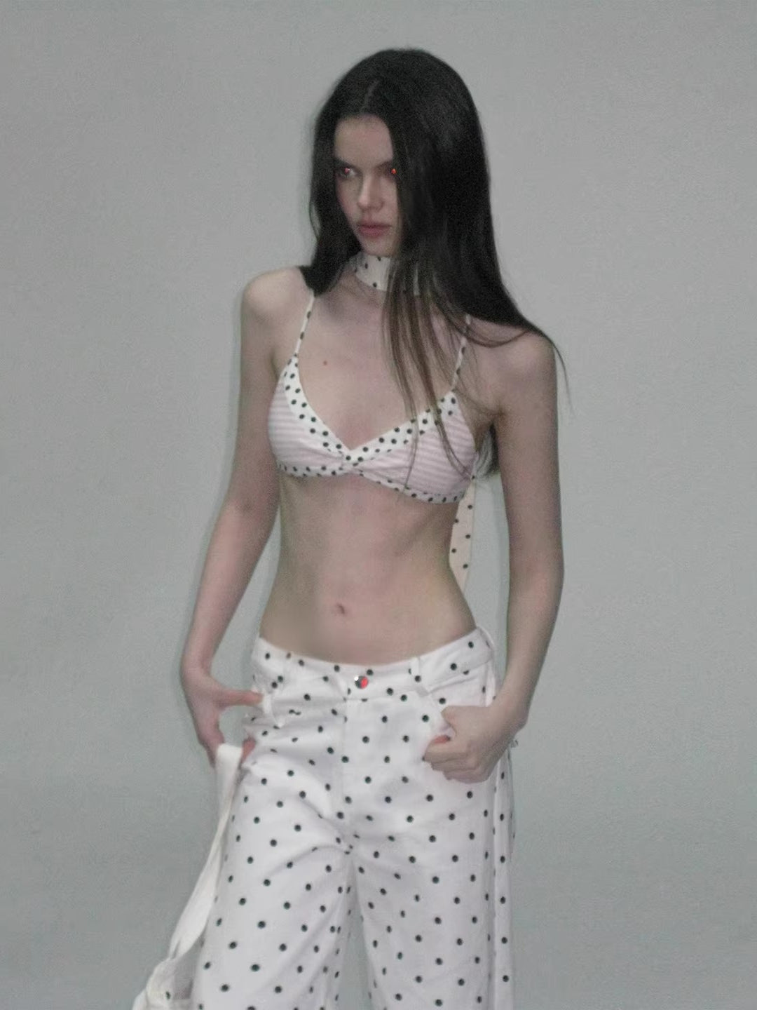 Polka Dot Triangle Camisole