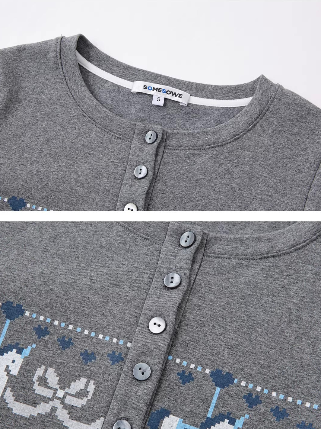 Carousel Print Plush Top