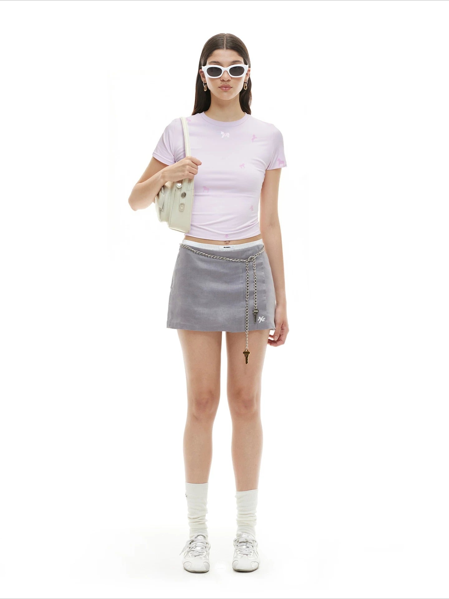Pony Print Knit Tee