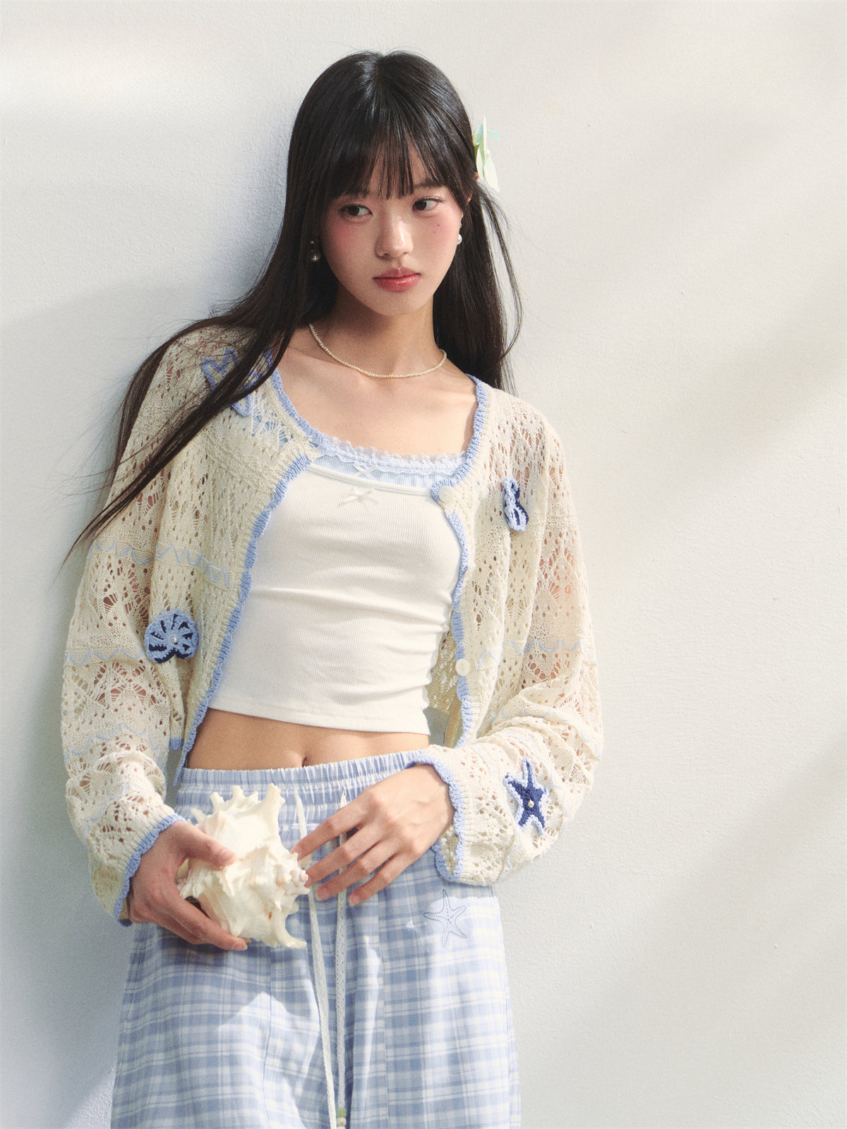 Hollow Out Crochet Knit Cardigan