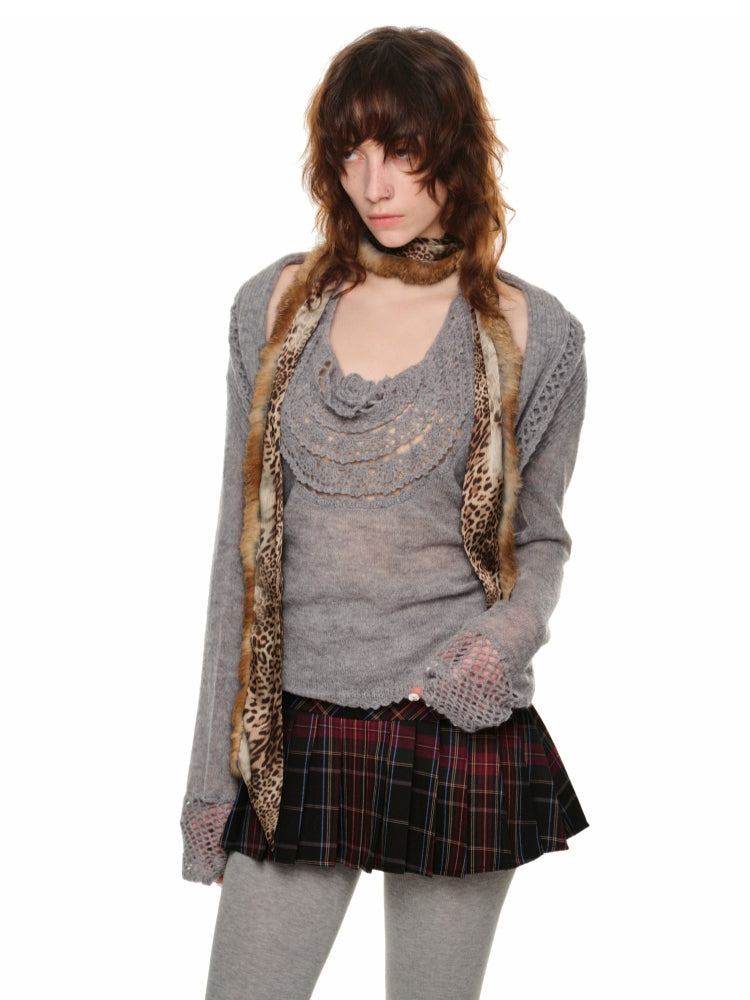 Crochet Knit Cardigan