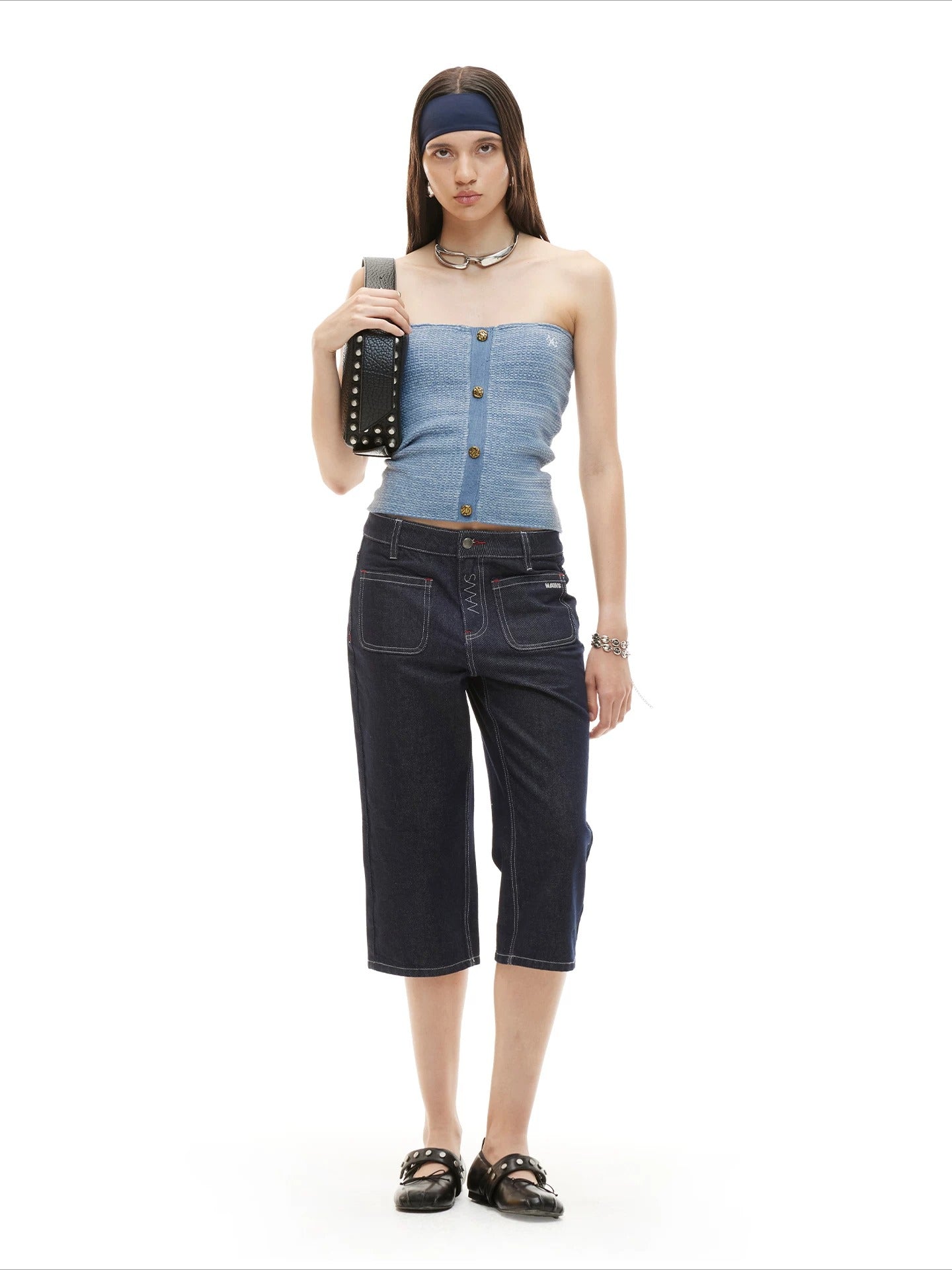 Blue Wanderer Knit Bandeau