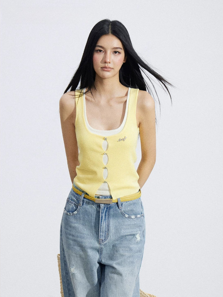 Layered Knit Vest