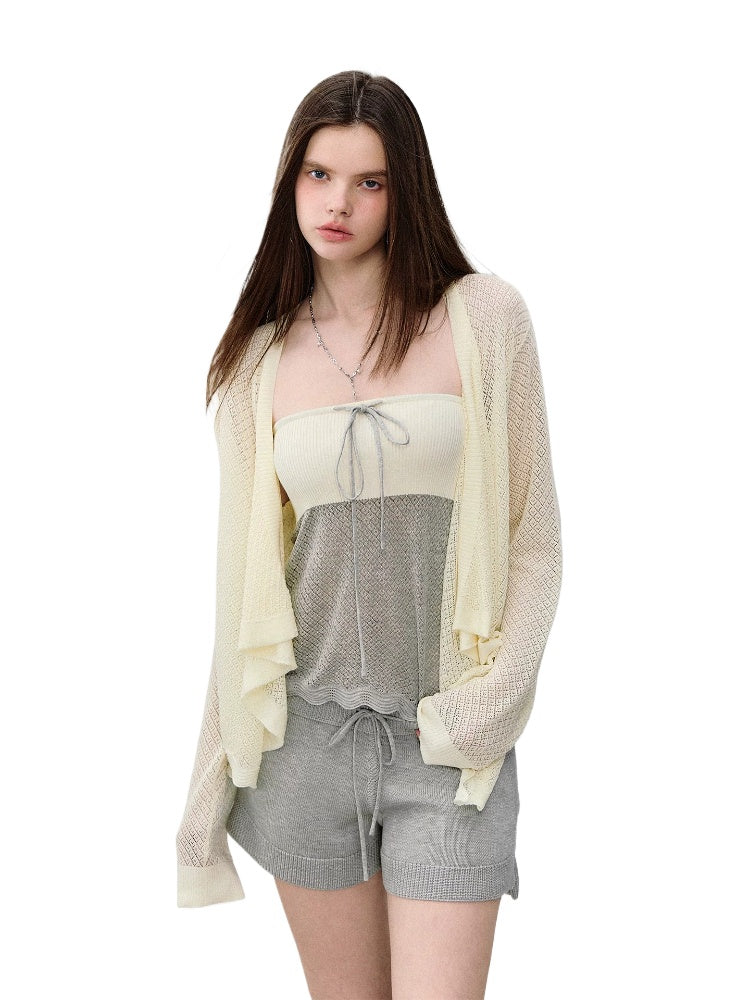 Openwork Knit Set