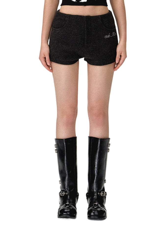 Brown & Gray Cassimere Pocket Shorts