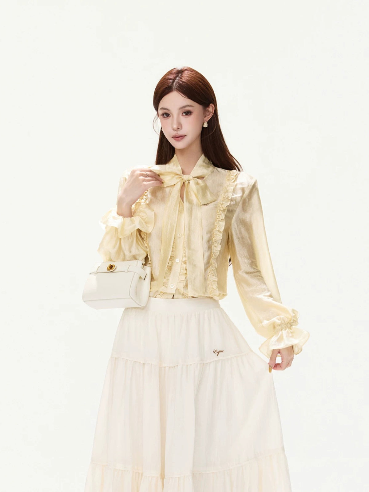 Satin Bow Blouse