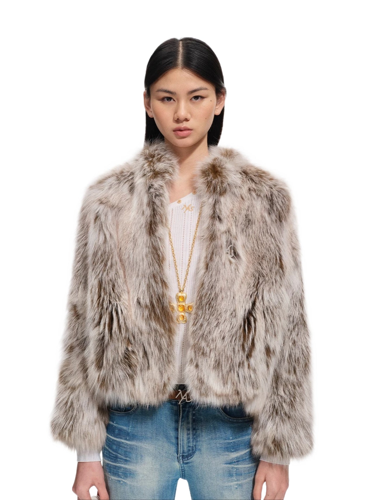 Brown Fox Fur Coat