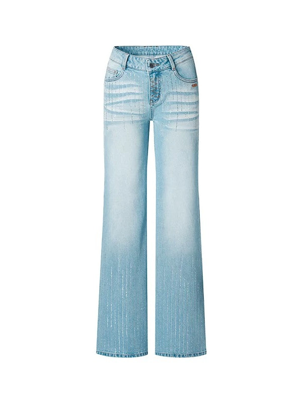 Washed Straight Jeans