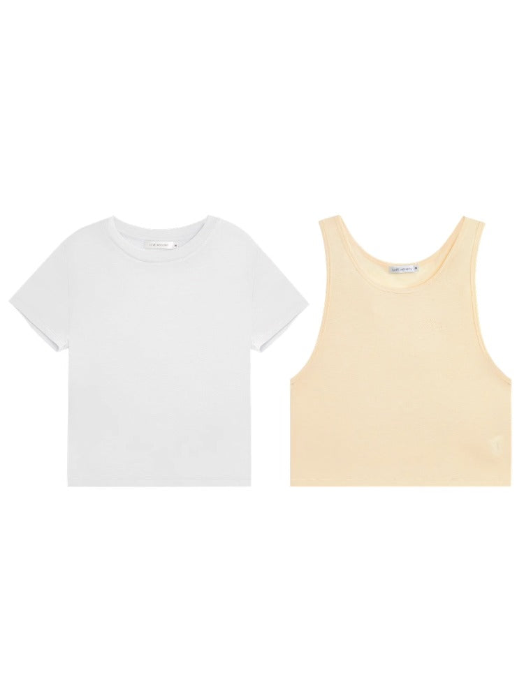 Round-neck Short-sleeve Vest
