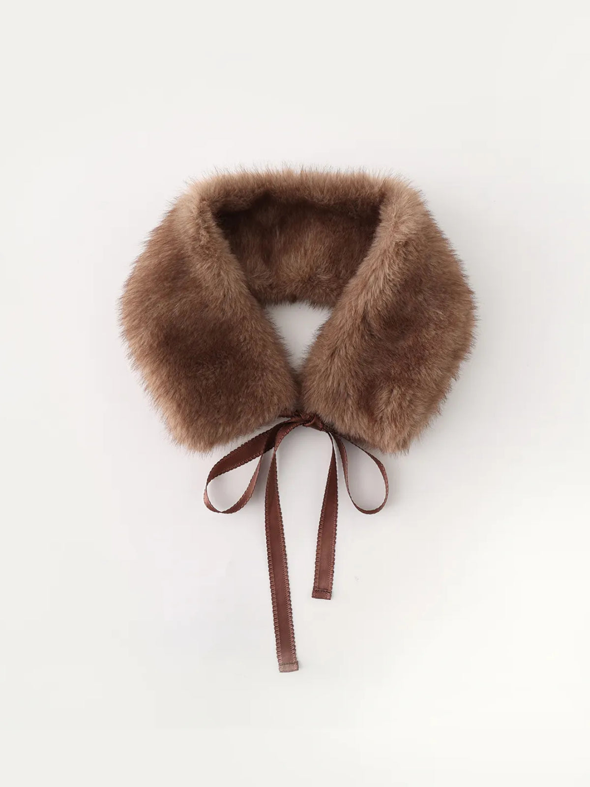 Vintage Bow Faux Fur Collar