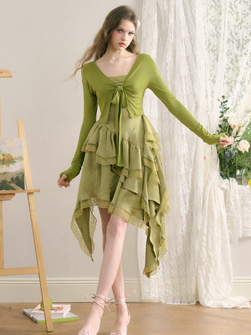 French Bow Knit Cardigan