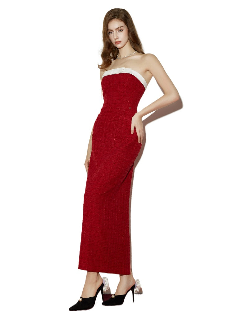 Bowknot Off-Shoulder Maxi Dress & Jacket Set