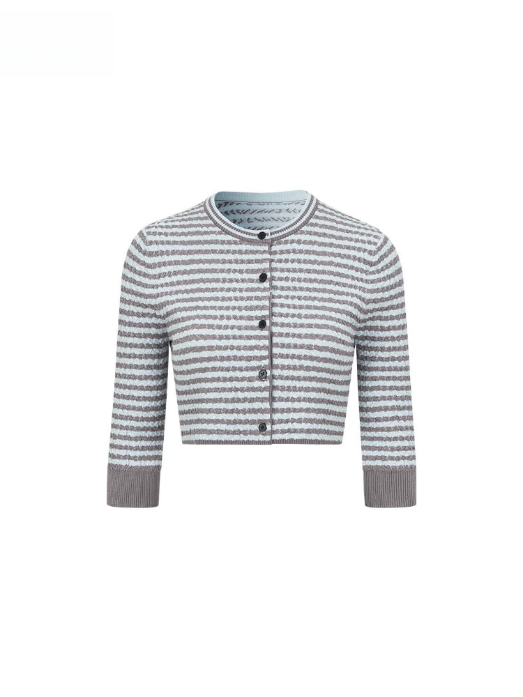 Striped Cardigan Cami Set