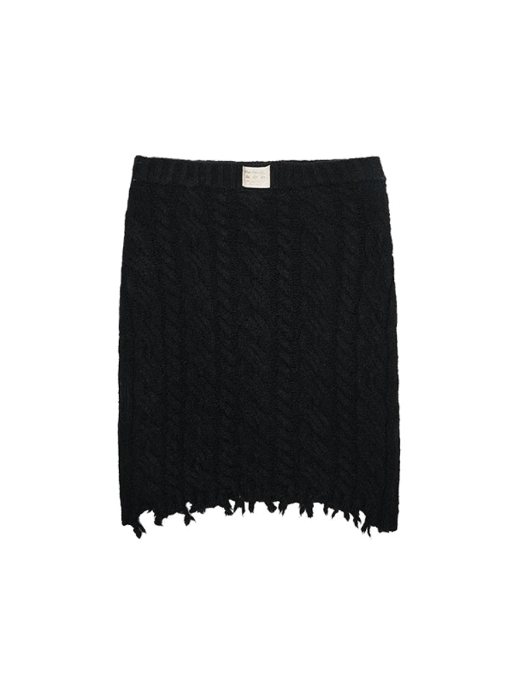 Cable Knit Cardigan & Skirt Set