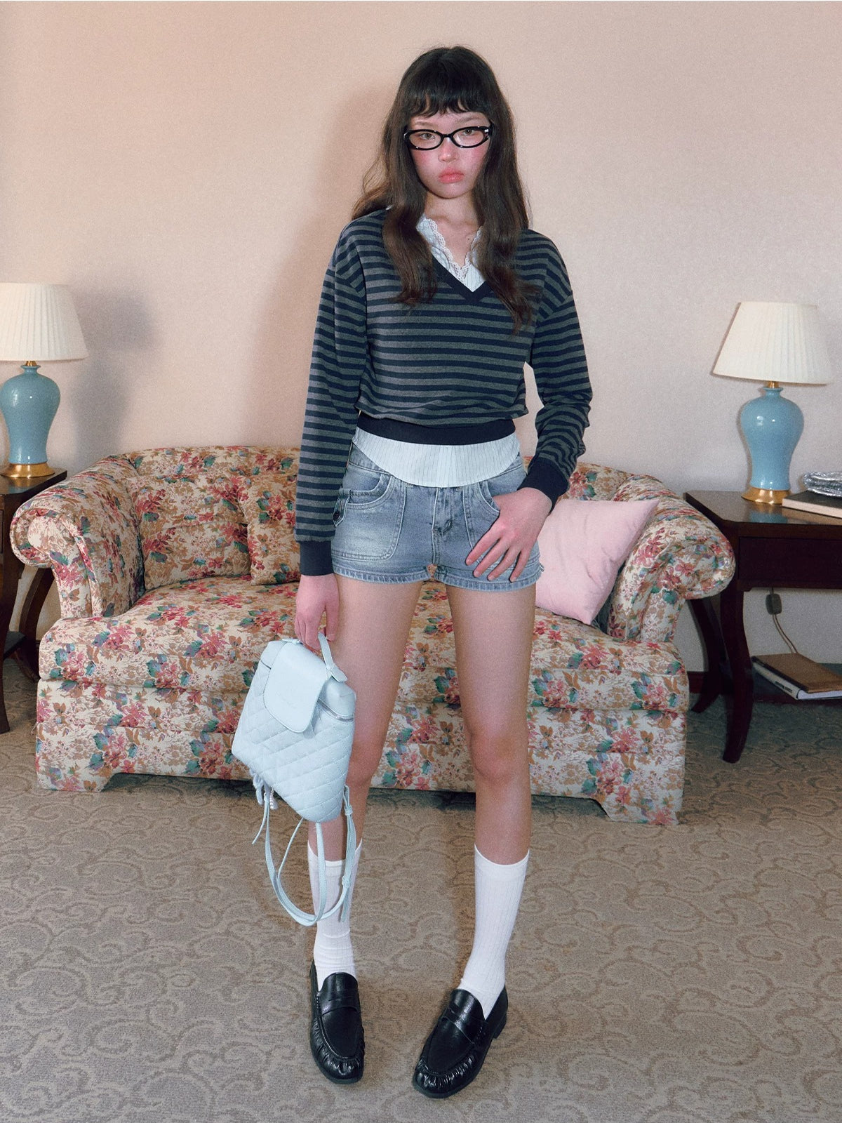 Vintage Low-Rise Denim Shorts