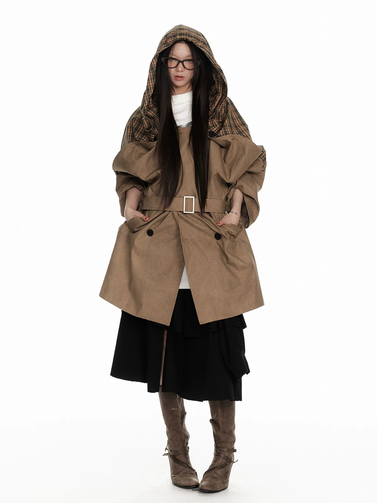 Textured Hooded Utility Jacket