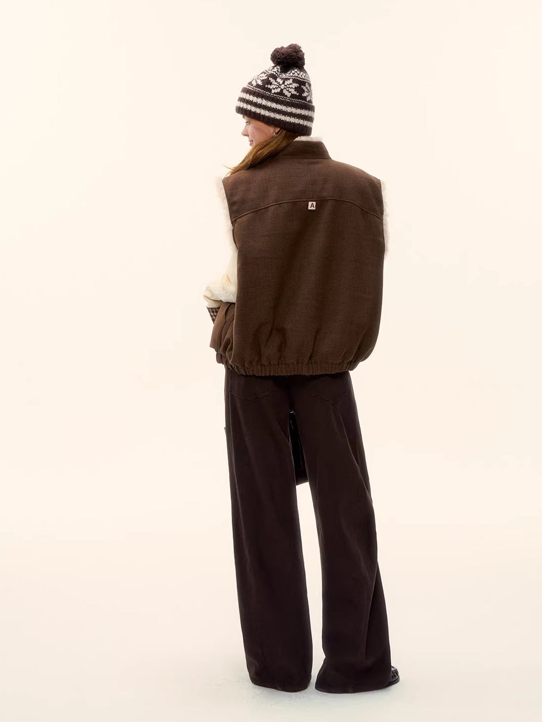 Reversible Eco Fur Wool Vest