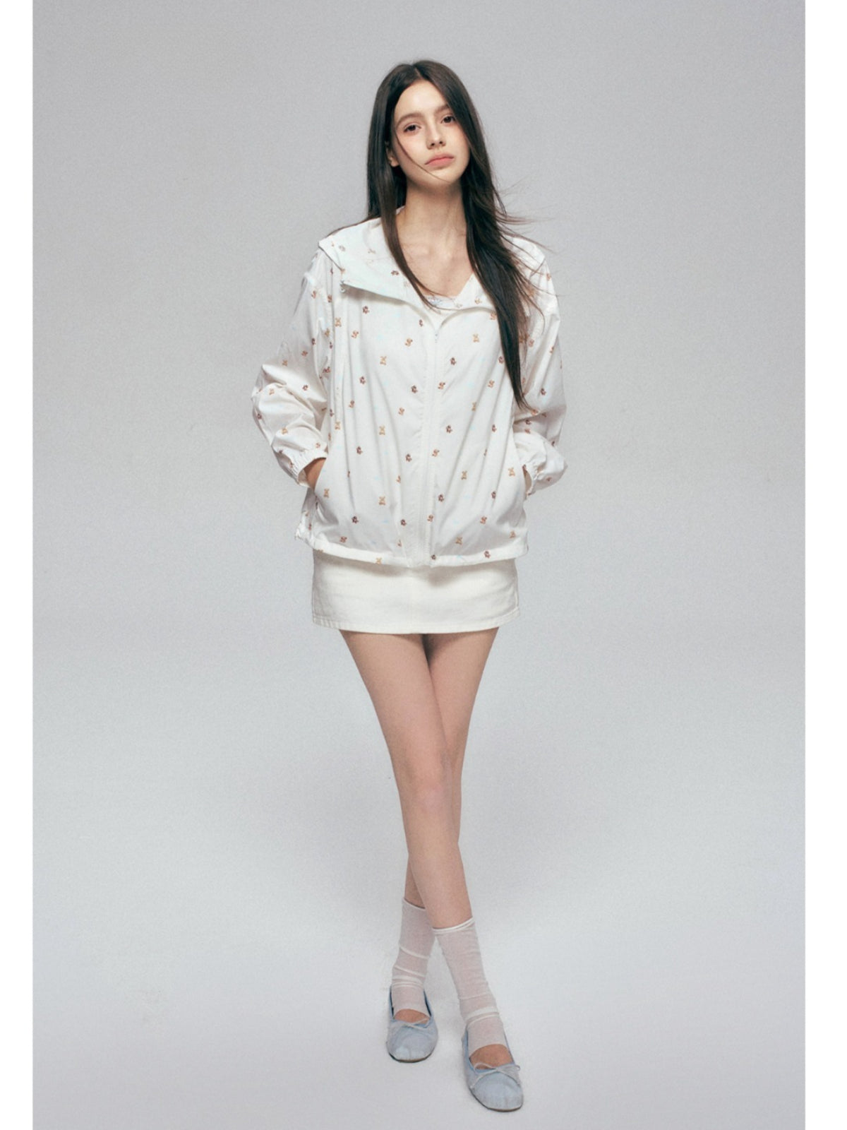 Bear Print Sun Jacket