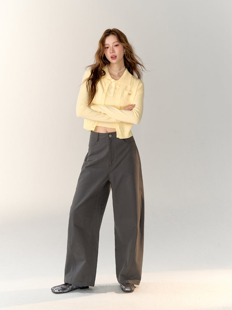 Butterfly Knot Soft Wool Sweater & Vest Set