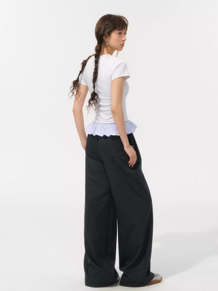 Tie-waist Drapey Airy Pants