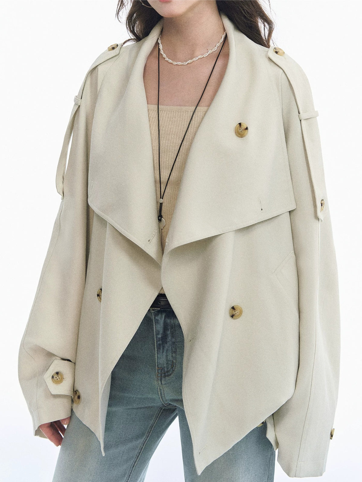 Double Breasted Short Jacket