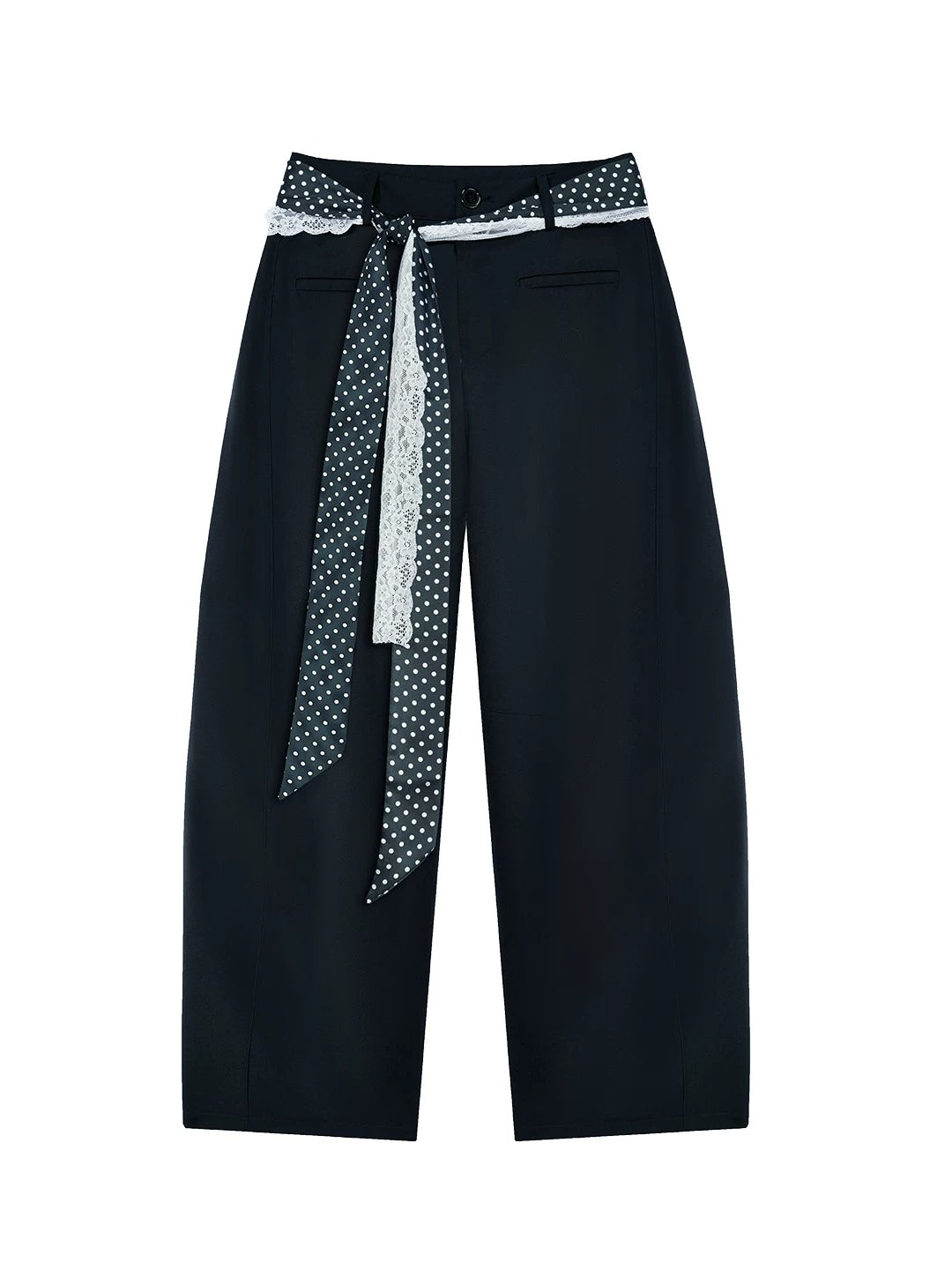 Polka Dot Straight Pants