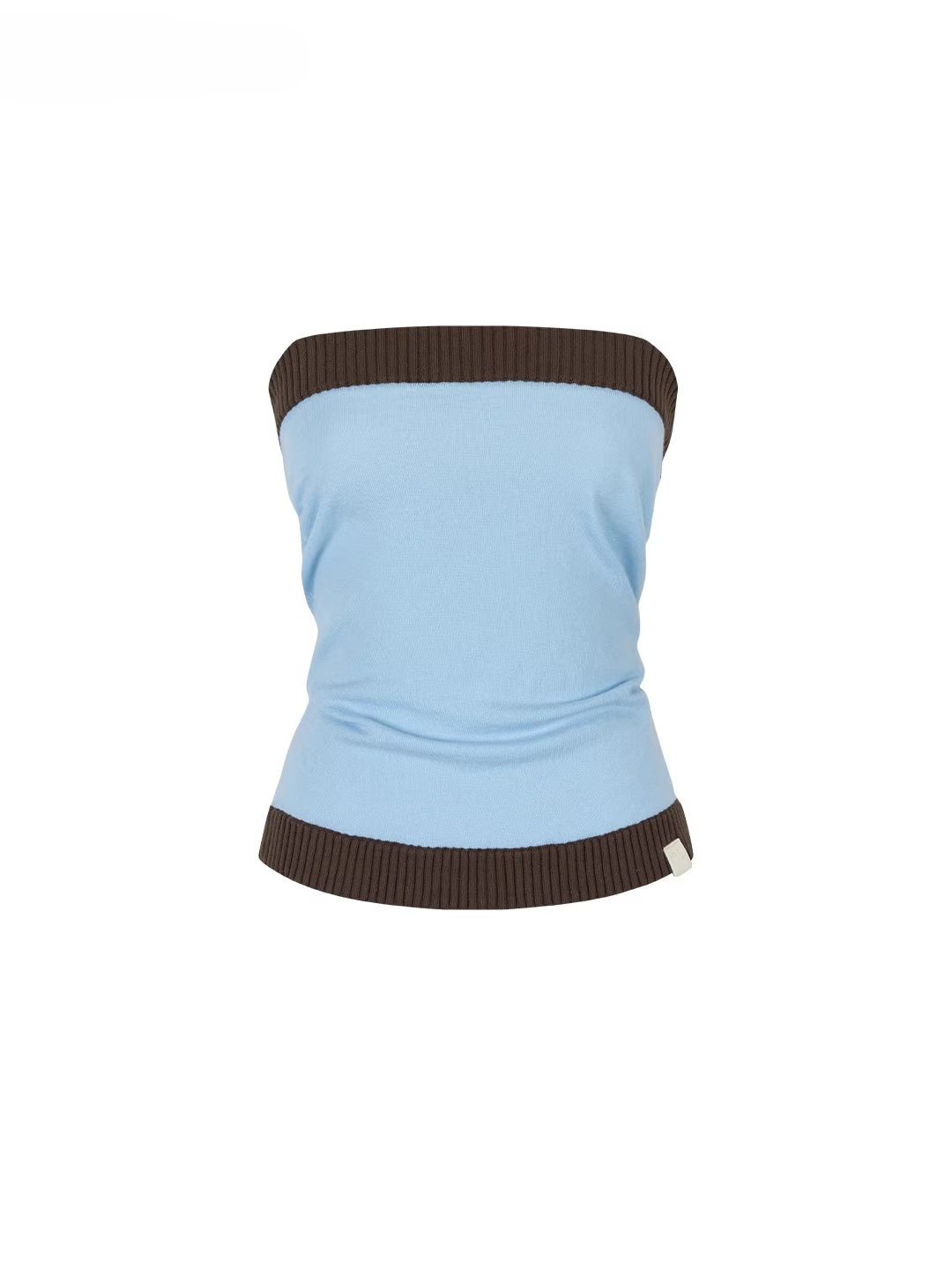 Colorblock Wool Bustier Set