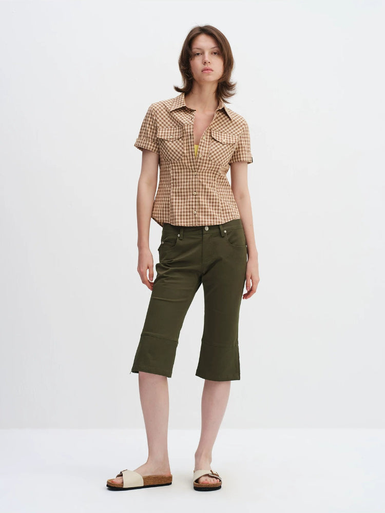 Retro Capri Cropped Pants