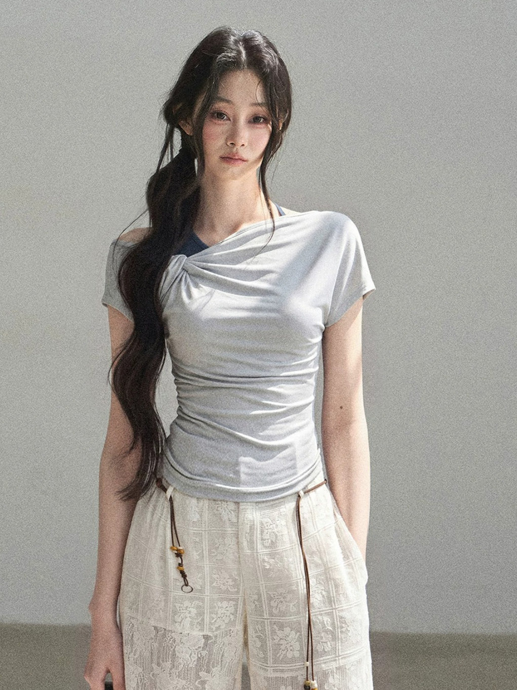 Asymmetric Halter Top