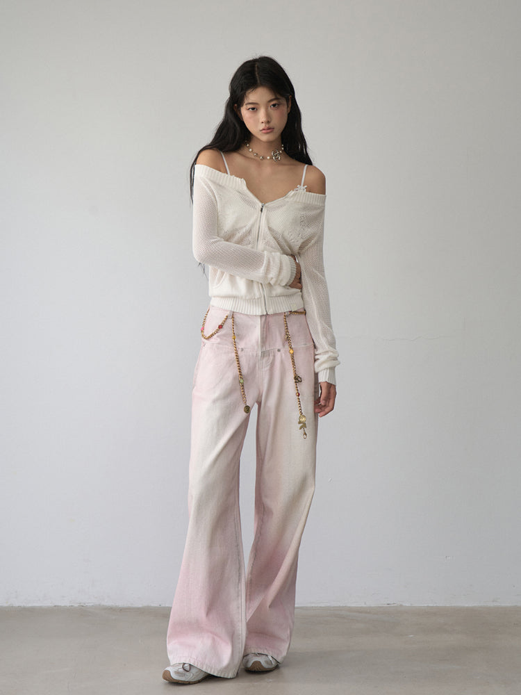 Double-Layer Structure Lace-Spliced Bra