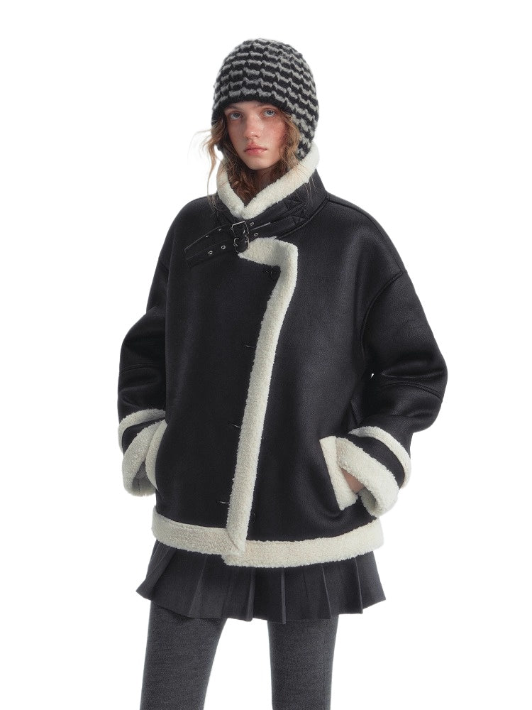 Shearling Biker Jacket