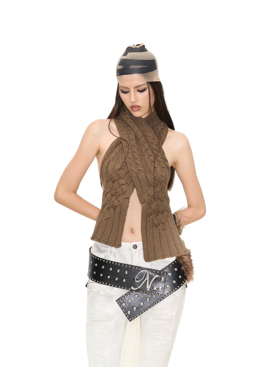 Convertible Knit Scarf Top