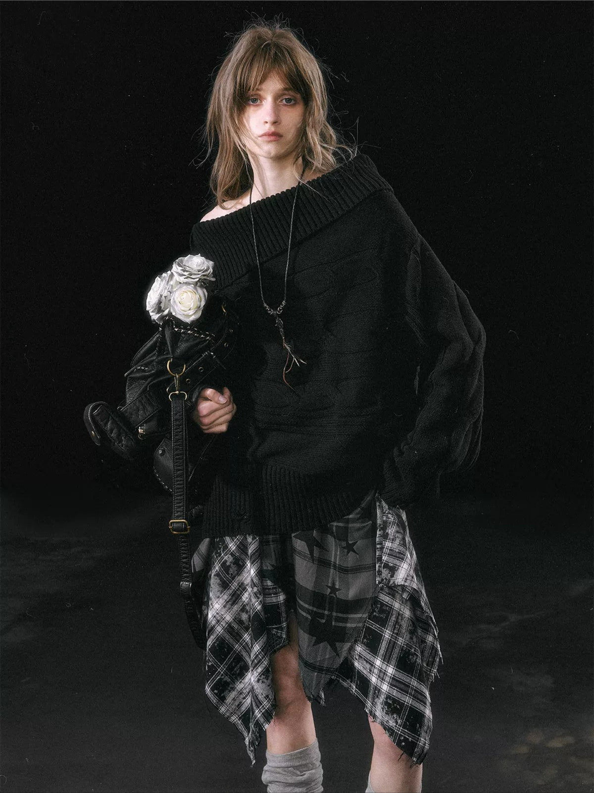 Star Plaid Skirt