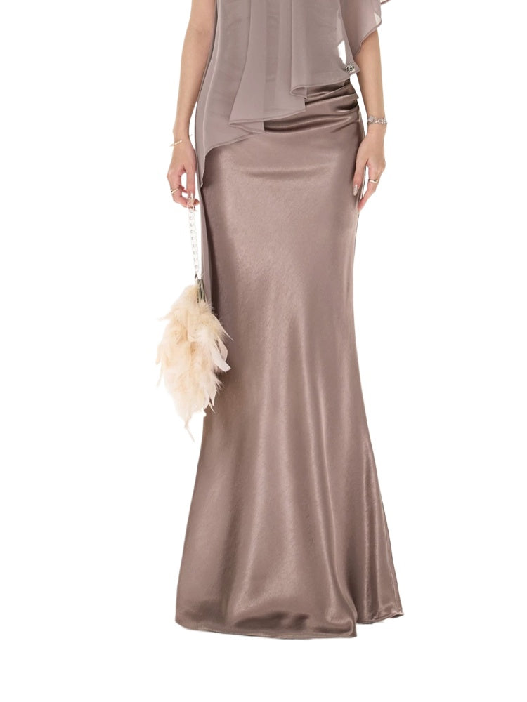 Satin Mermaid Maxi Skirt