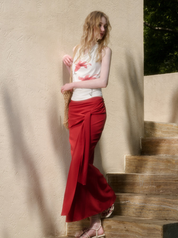 Perfumed Lily Top & Skirt Set
