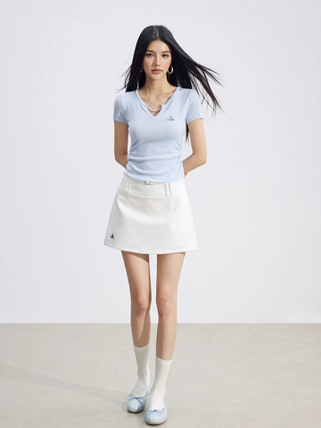Lyocell V-Neck Tee