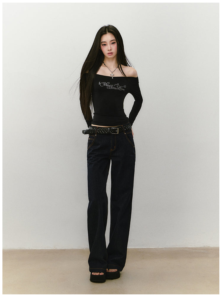 One-shoulder Skin-friendly Top