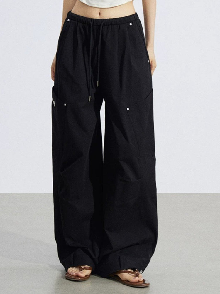 Pleated Utility Pants